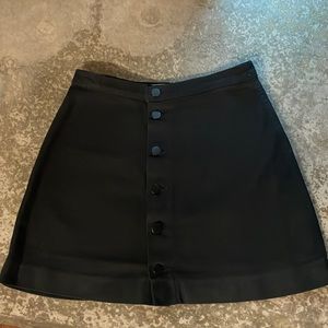 Original American Apparel A-Line Denim Button Up Skirt
